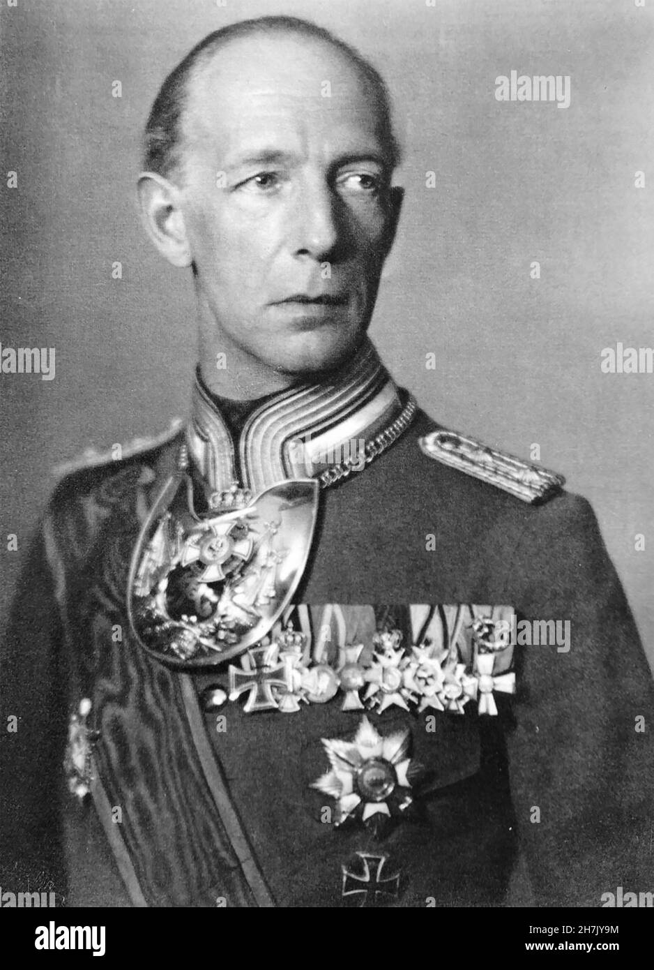 FRIEDRICH zu SOLMS-BARUTH (1893-1951) Deutscher Prinz, der nach Namibia verbannt und von Himmler nach dem gescheiterten Attentat auf Hitler im Jahr 1944 verhaftet wurde, seine Güter gestohlen hatte. Stockfoto