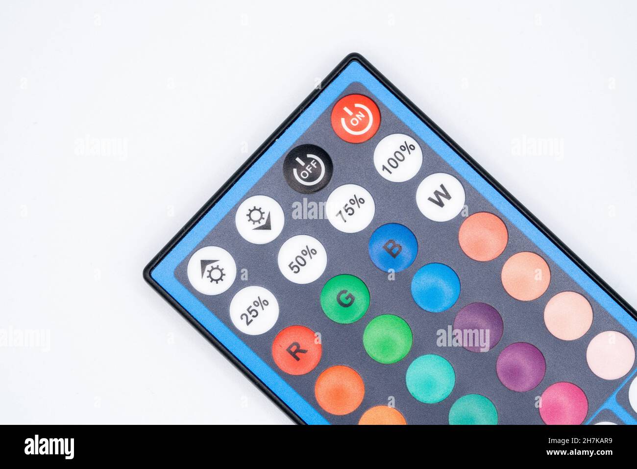 RGB-LED-Lampe oder Strip Light-Fernbedienung mit separater Farbsteuerung Stockfoto