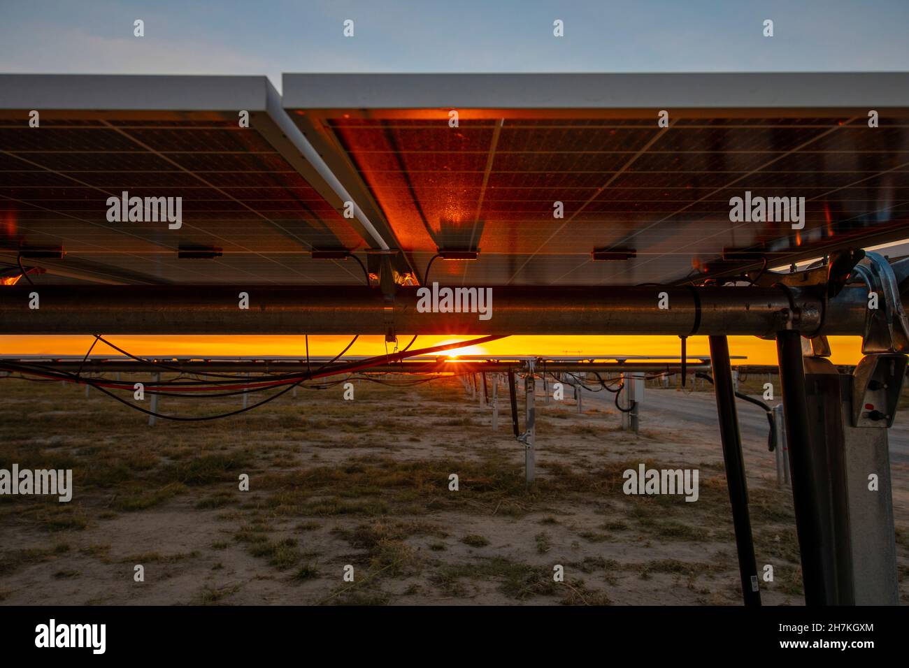 Solar in Zentralkalifornien Stockfoto