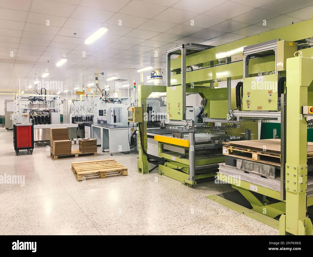 Maschinenausrüstung in der Produktion Prozess Fabrik industriell Stockfoto