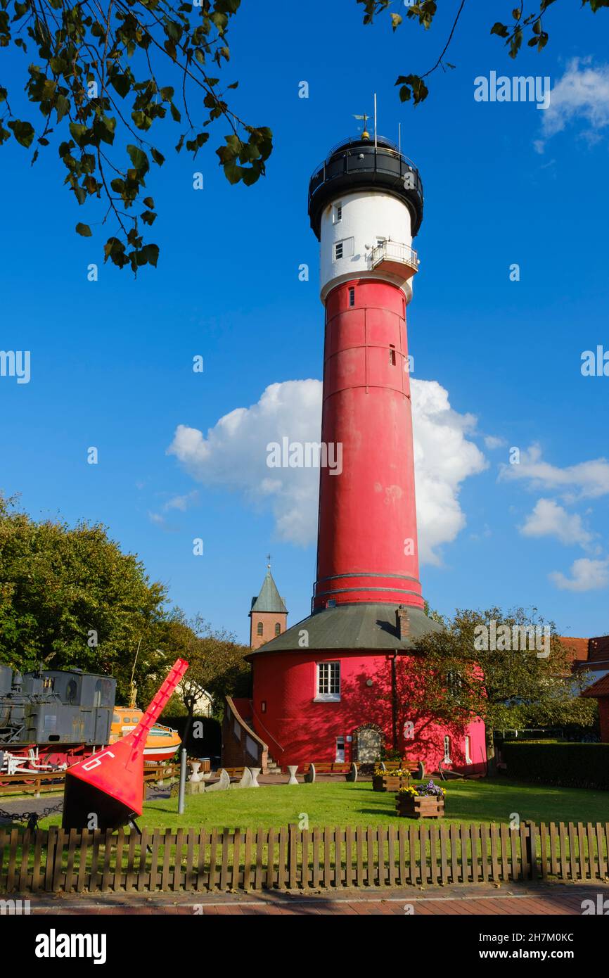 Deutschland, Niedersachsen, Wangerooge, Alter Leuchtturm Stockfoto