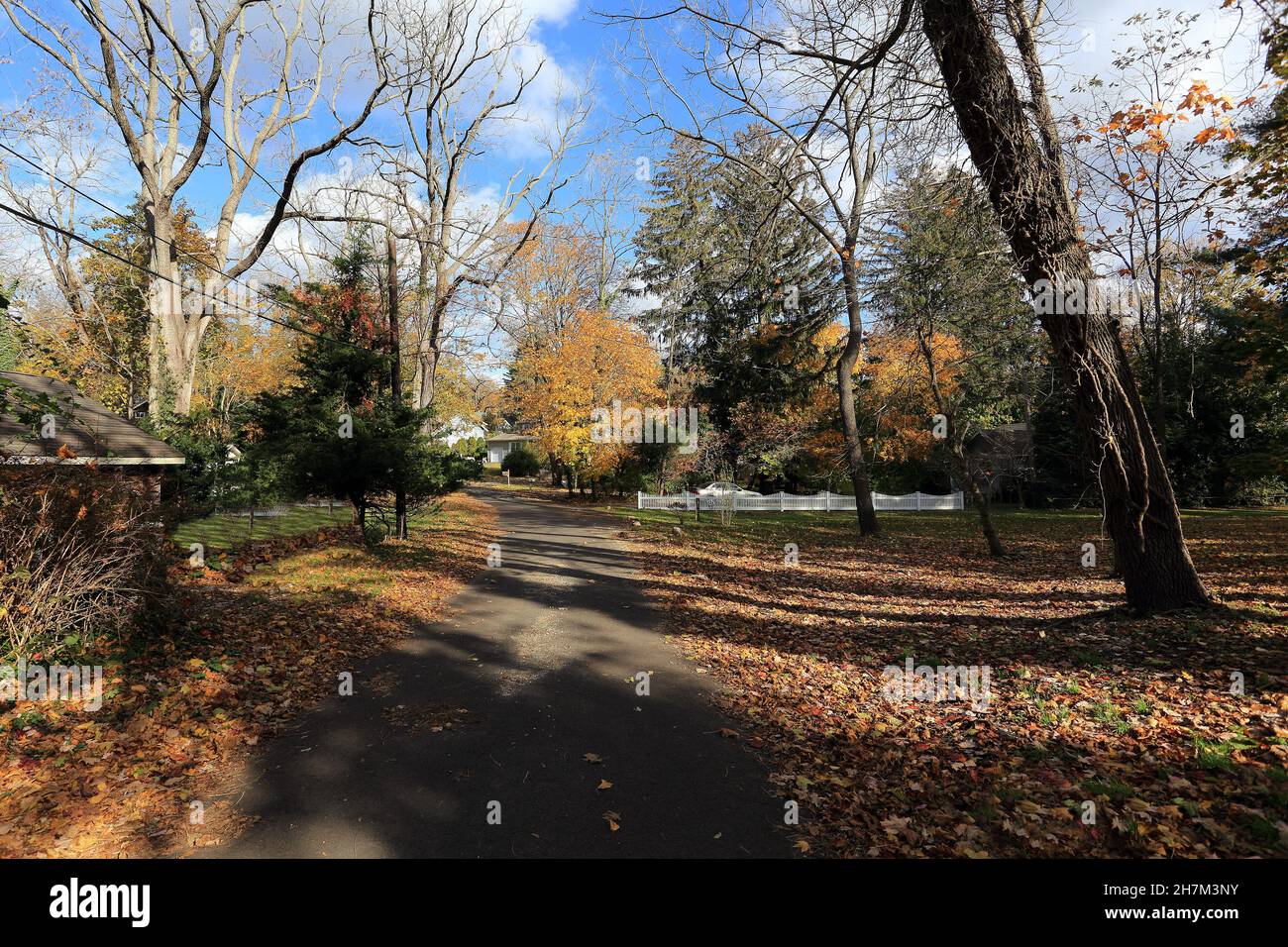 Knoll Top Drive Stony Brook Long Island New York Stockfoto