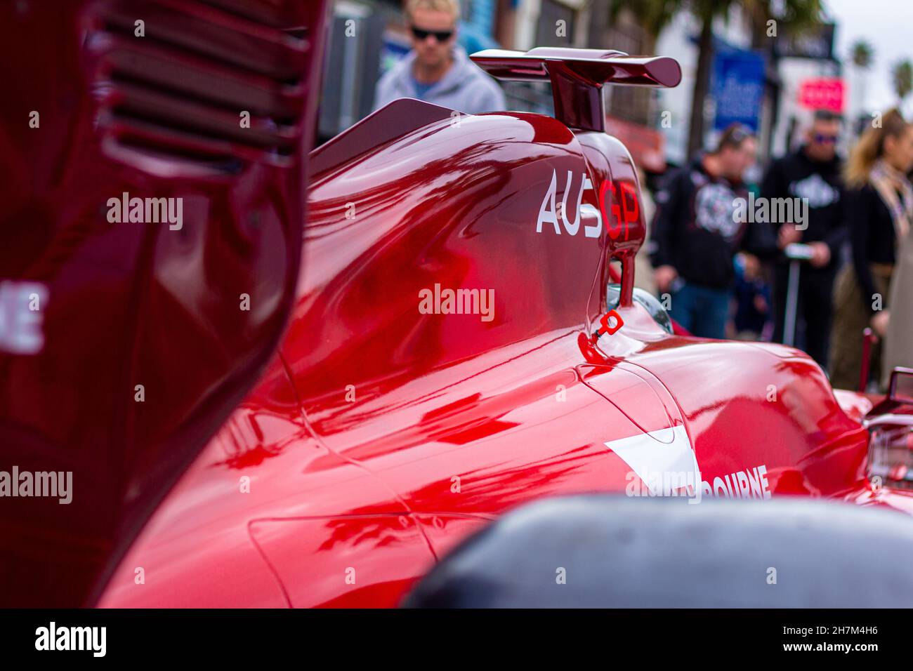Melbourne Car Show Vatertag. Melbourne Formel 1 Ausstellungswagen. St Kilda, Victoria, Australien - 2nd. September 2018. Stockfoto