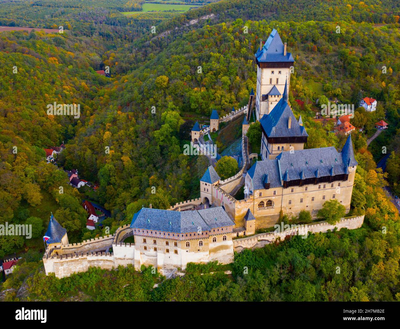 Burg Karlstein, Tschechische Republik Stockfoto