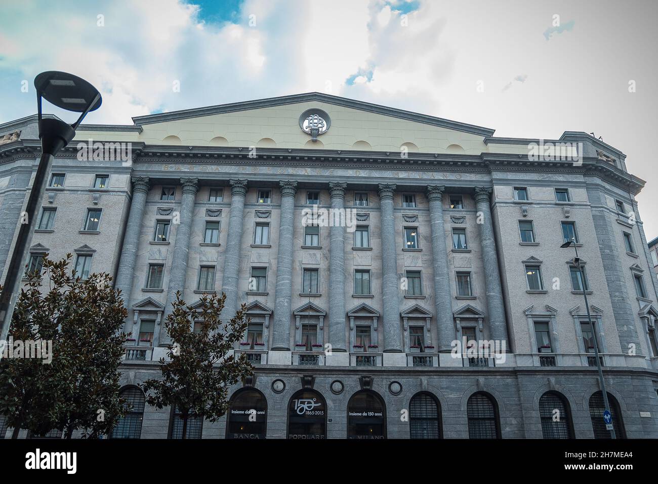 Palazzo der Banca Popolare di Milano Stockfoto