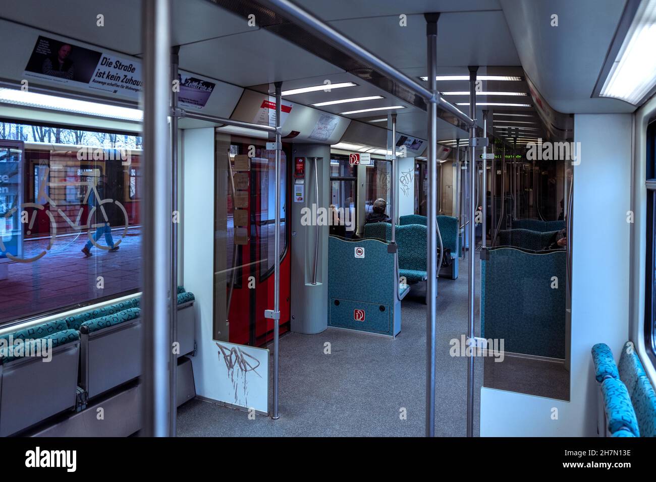 Moderne Abteile der Berliner S-Bahn, Berlin, Deutschland Stockfoto