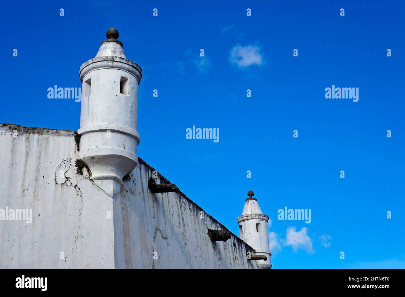 Alte und historische Festung in kolonialer Architektur, Ouro Preto, Brasilien Stockfoto