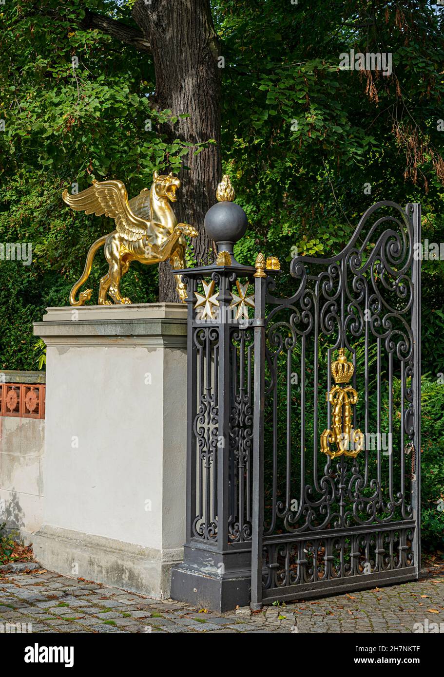 Sehenswürdigkeiten Am Schloss Glienicke In Berlin Wannsee Stockfoto