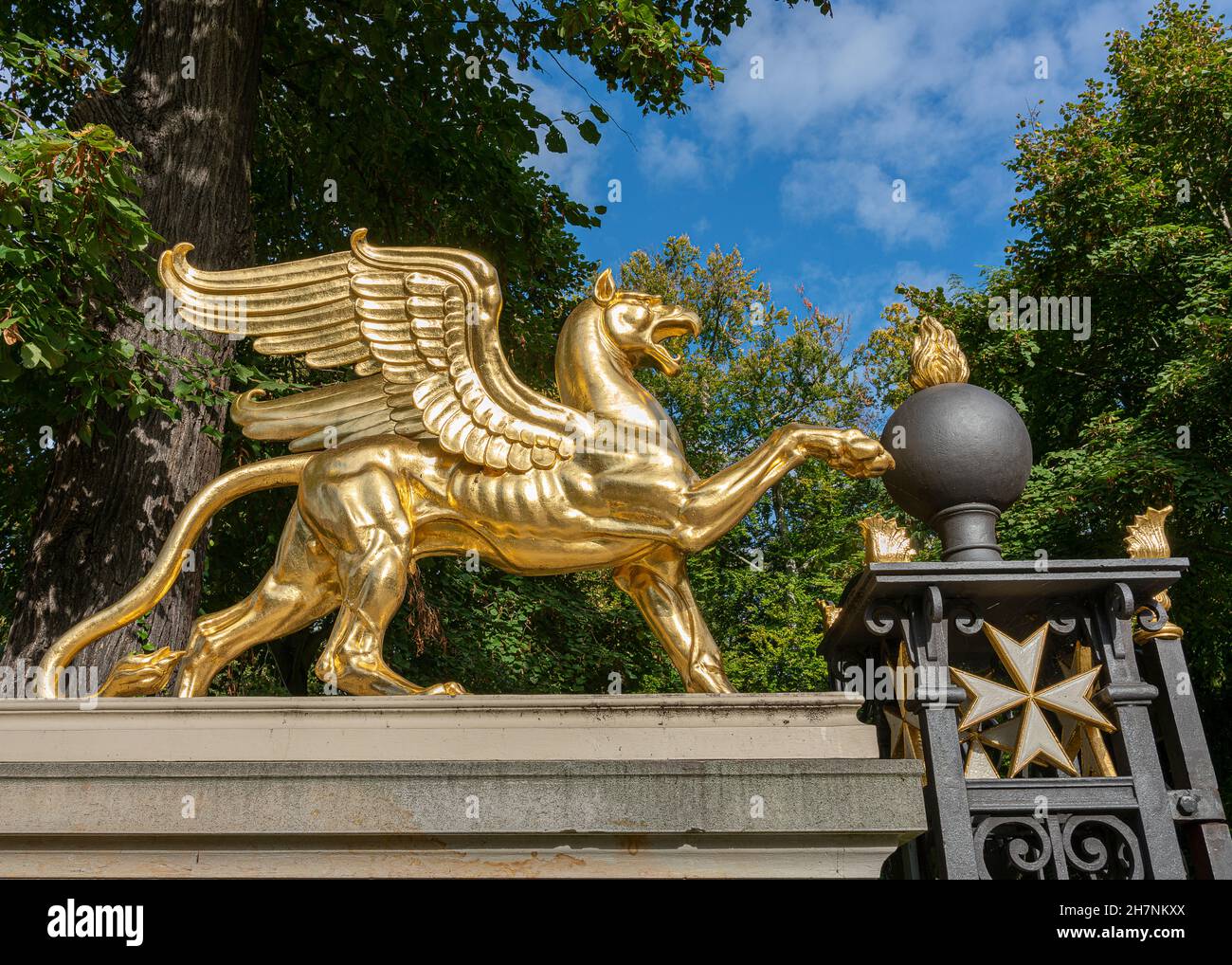 Sehenswürdigkeiten Am Schloss Glienicke In Berlin Wannsee Stockfoto