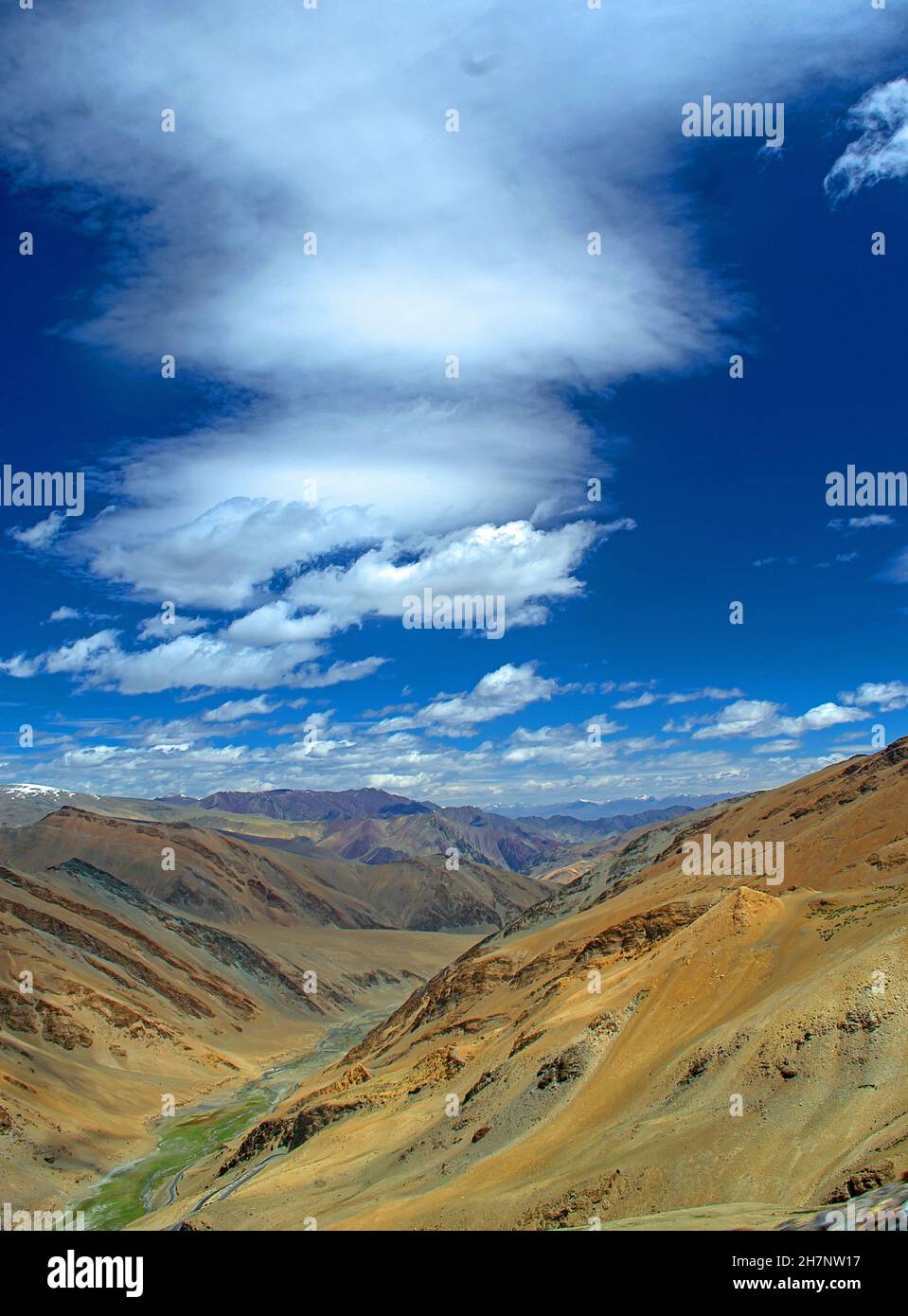 Bergkette im ladakh himalaya Stockfoto