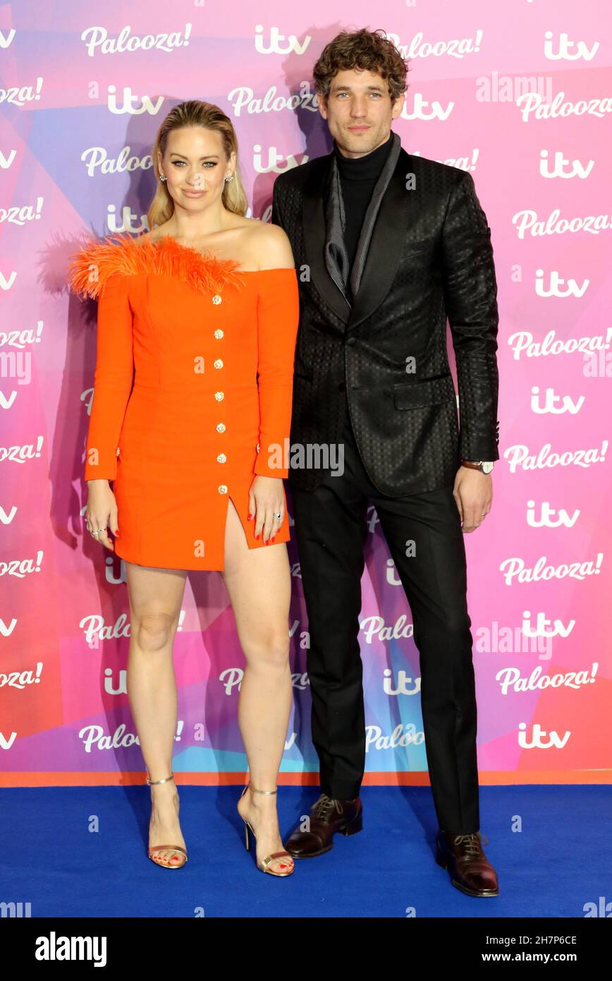 Kimberly Wyatt und Max Rogers, ITV Palooza, Royal Festival Hall, London, Großbritannien, 23. November 2021, Foto von Richard Goldschmidt Stockfoto