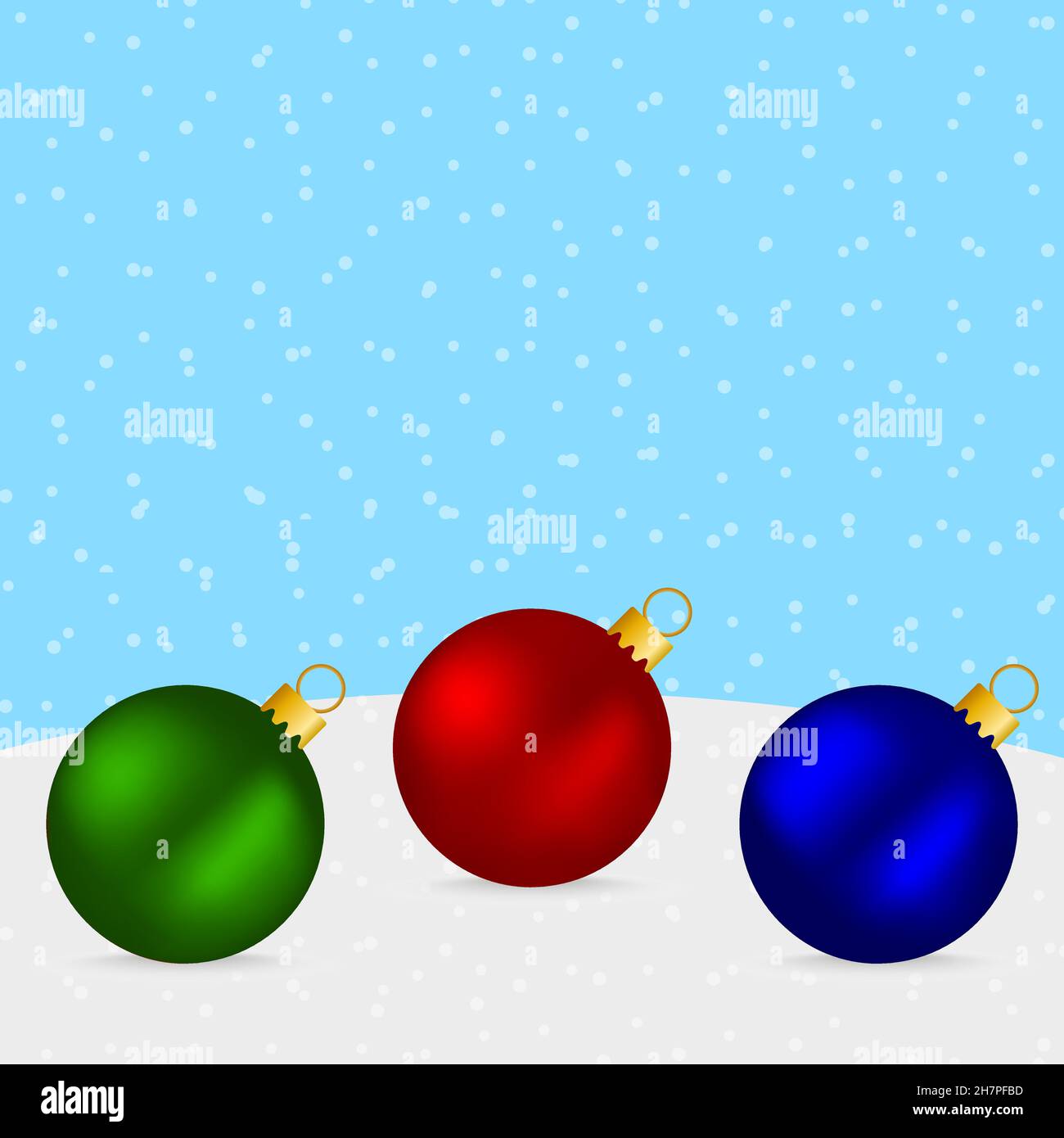 Weihnachtliche bunte Kugeln für den Baum Stock Vektor