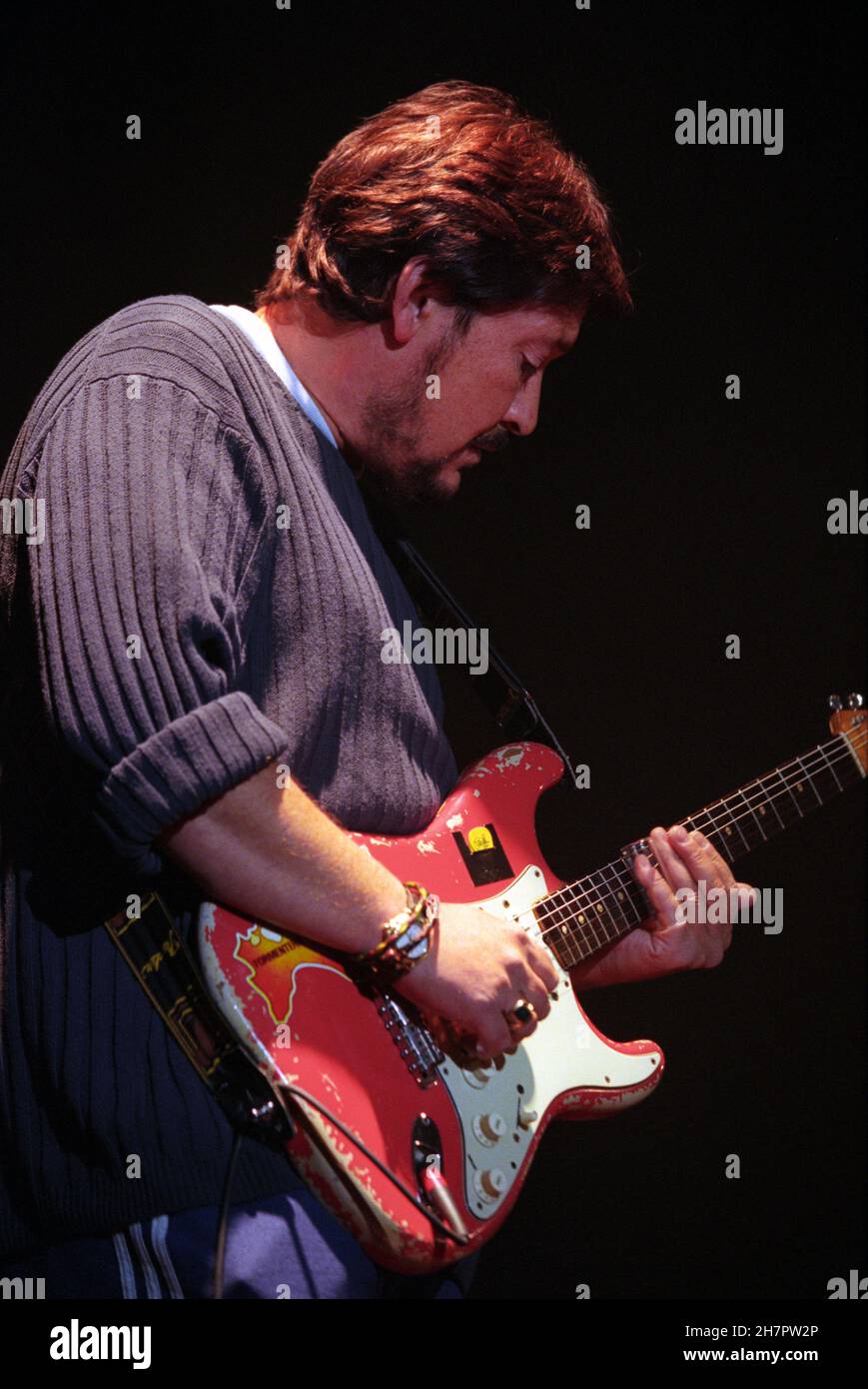 Chris Rea im Konzert im Shepherds Bush Empire in London. 28th. Januar 1998. Stockfoto