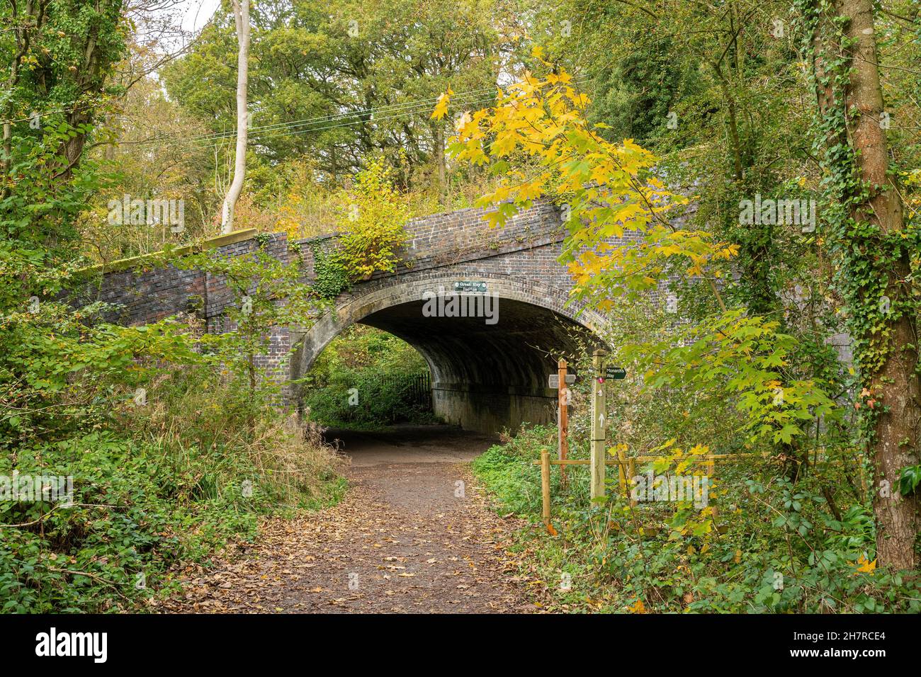 The Great Hay Incline (Hay Schrägflugzeug) in Coalport, Ironbridge Gorge, Shropshire, Großbritannien. Es hob Boote zwischen Kanälen mit Dampf und Schwerkraft. Stockfoto