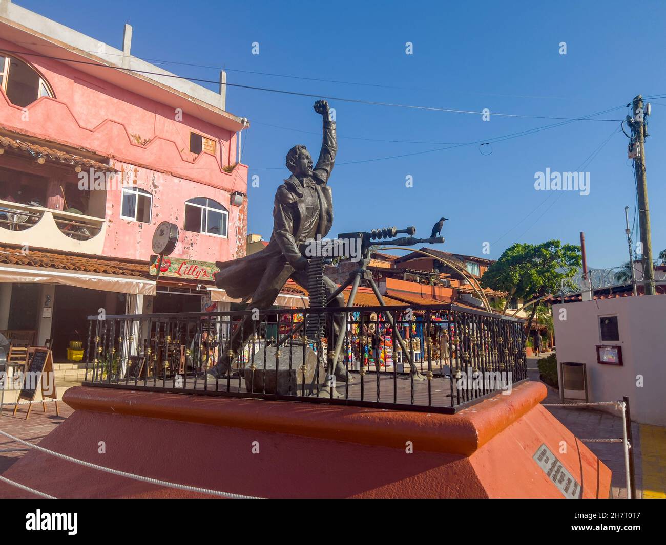 Statue, Jose Azueta Abad, Zihuatanejo, Ixtapa, Guerrero, Mexiko Stockfoto