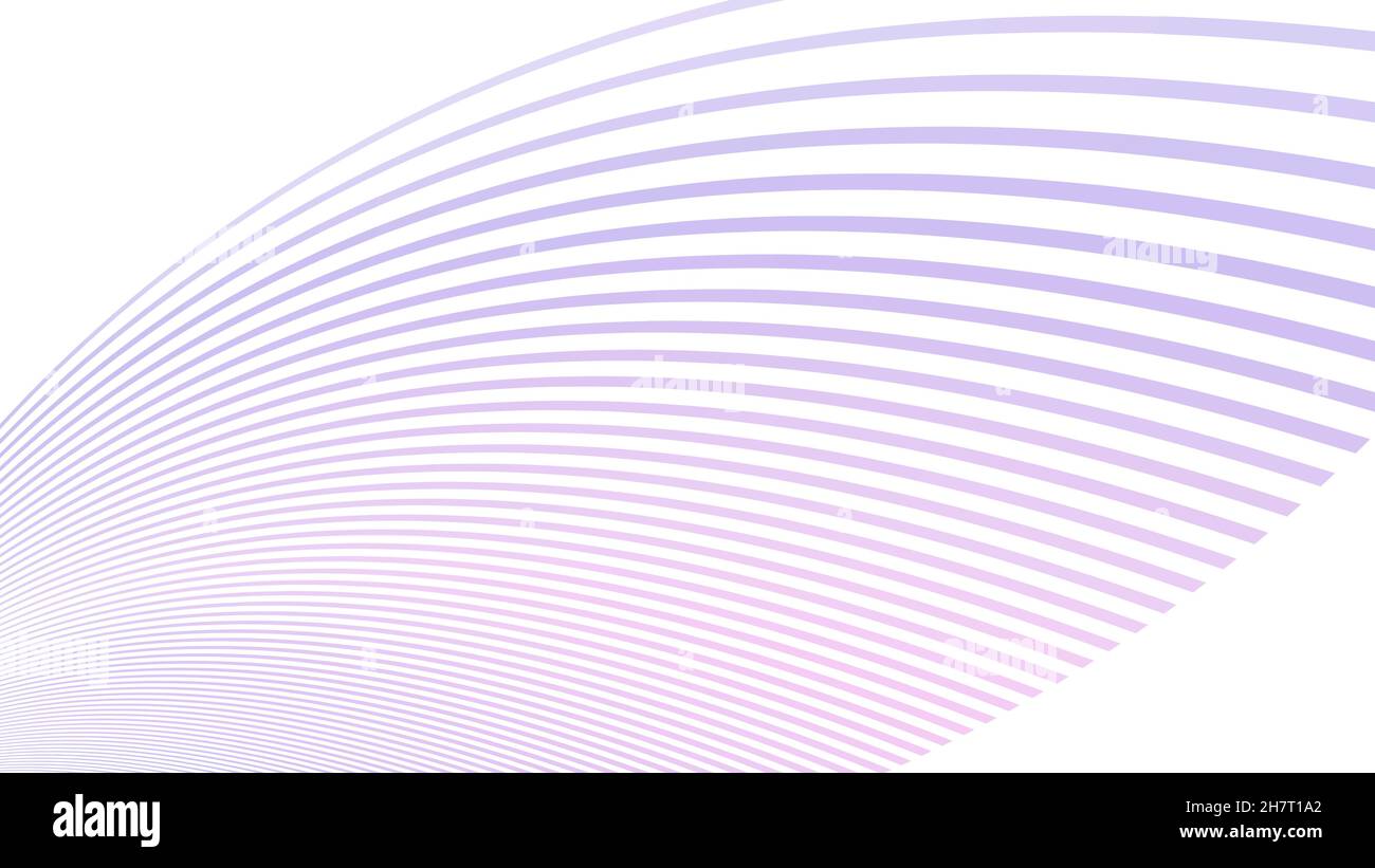 Abstrakt abgerundete Streifenform in hellvioletten und lilafarbigen Rundstreifen. Vektorgrafik Muster Stock Vektor