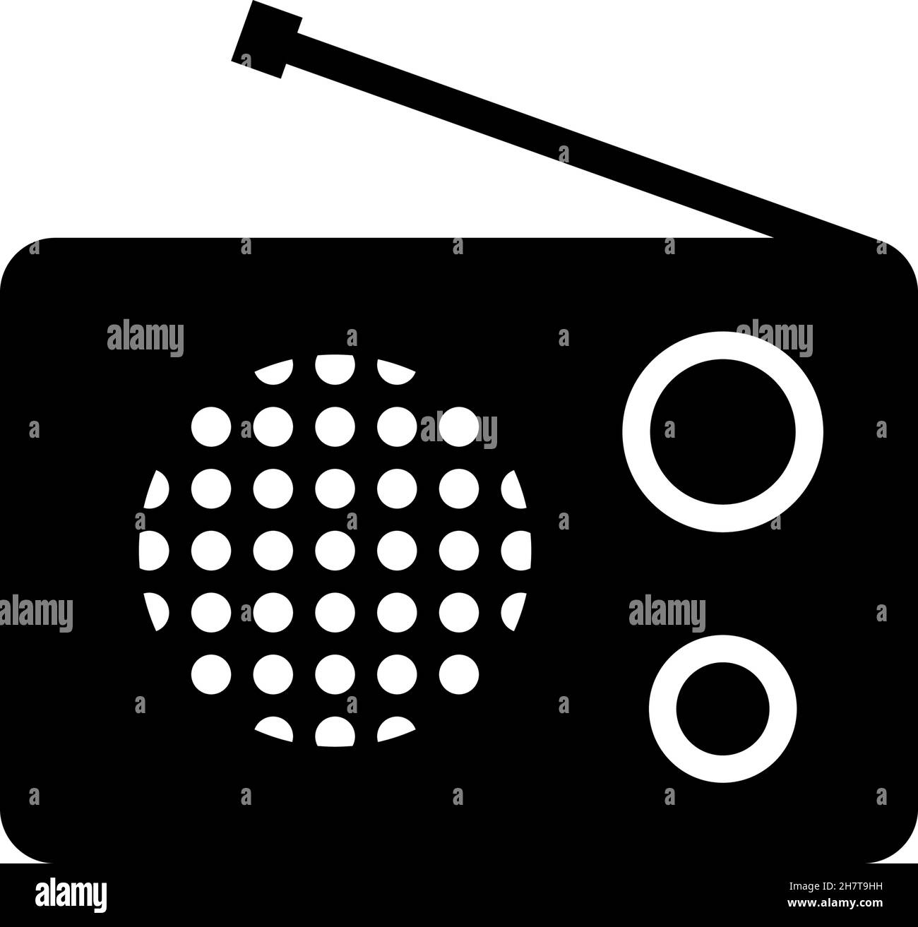 Radio Symbol Design Vorlage Vektor isolierte Illustration Stock Vektor