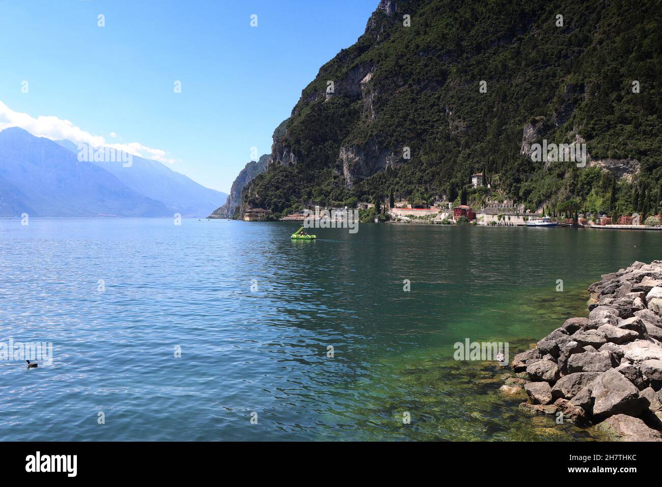 Riva del Garda Stadt im Trentino, am Gardasee, in Italien Stockfoto