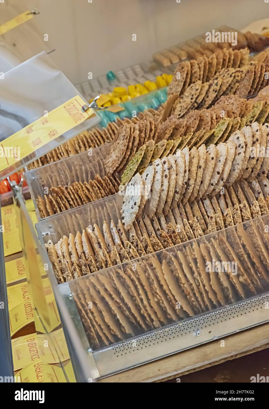 biscotti friabili Primo Piano Altra vista Stockfoto