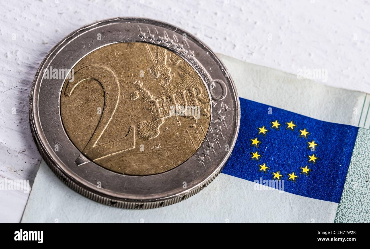 EU-Währung Stockfoto