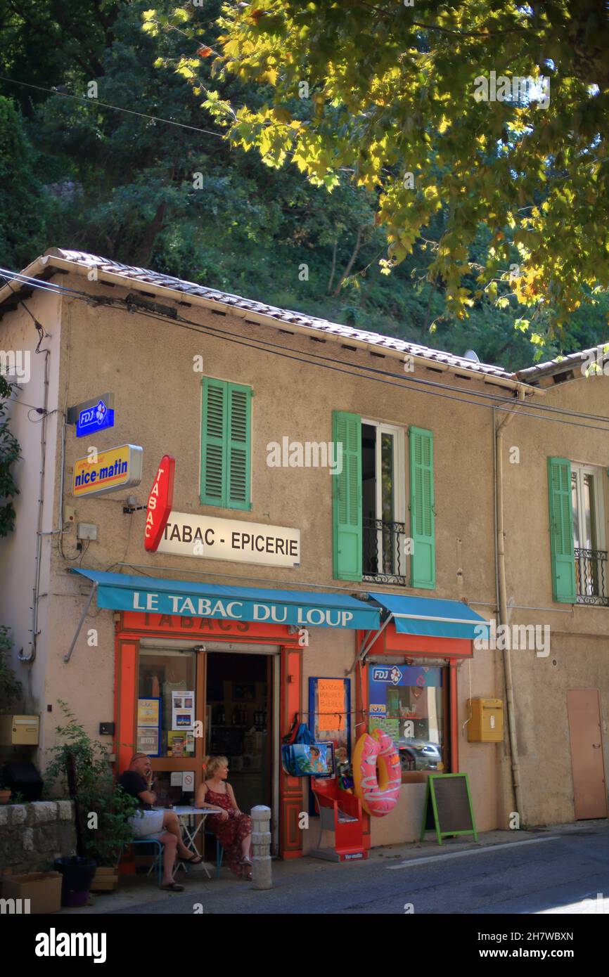 Pont du Loup, Eingang des Loup-Canyons, Alpes Martimes, 06, Region sud Stockfoto