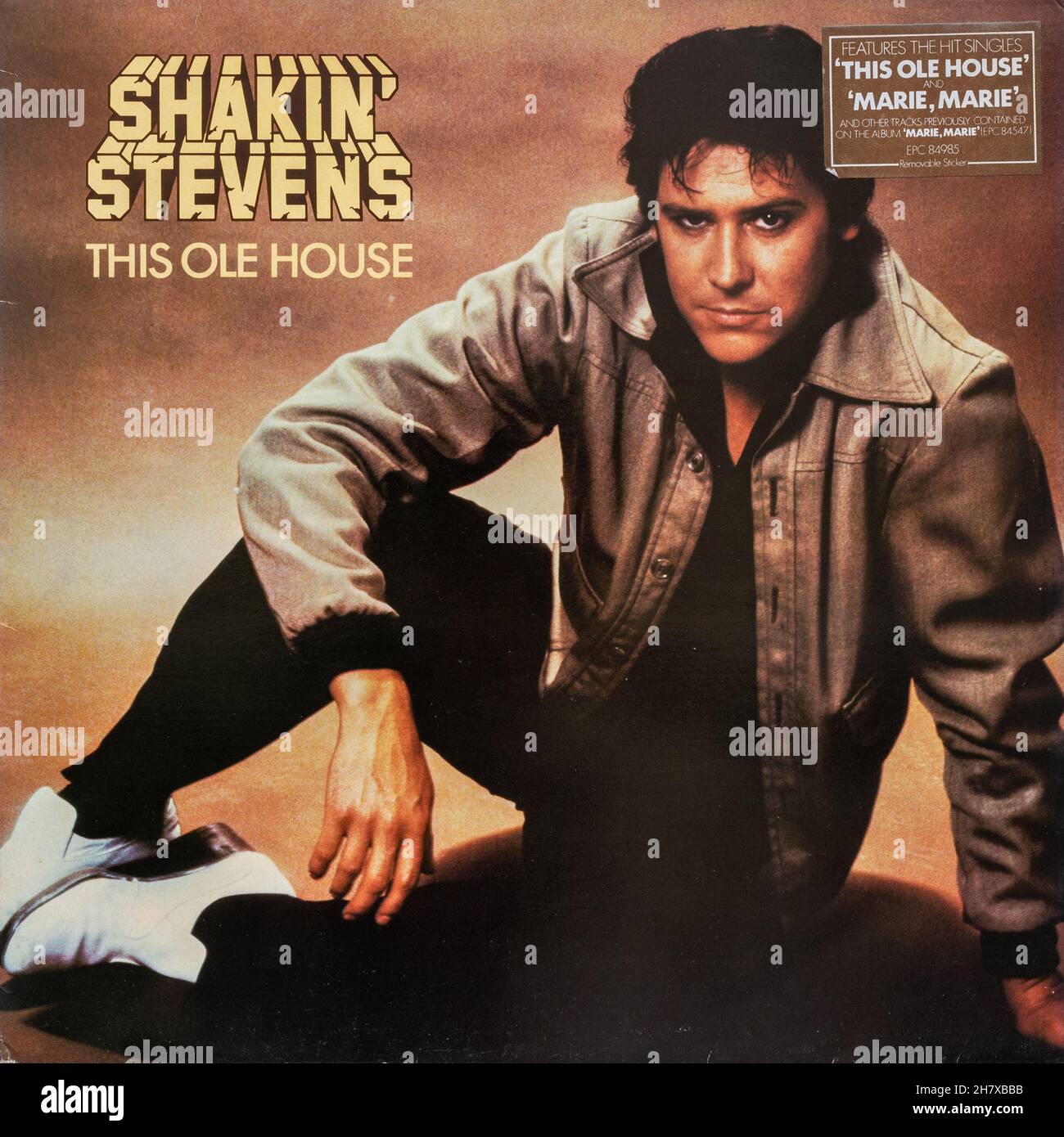 Shakin' Stevens Album This Ole House, 1981 Vinyl LP Plattencover des walisischen Sängers Stockfoto