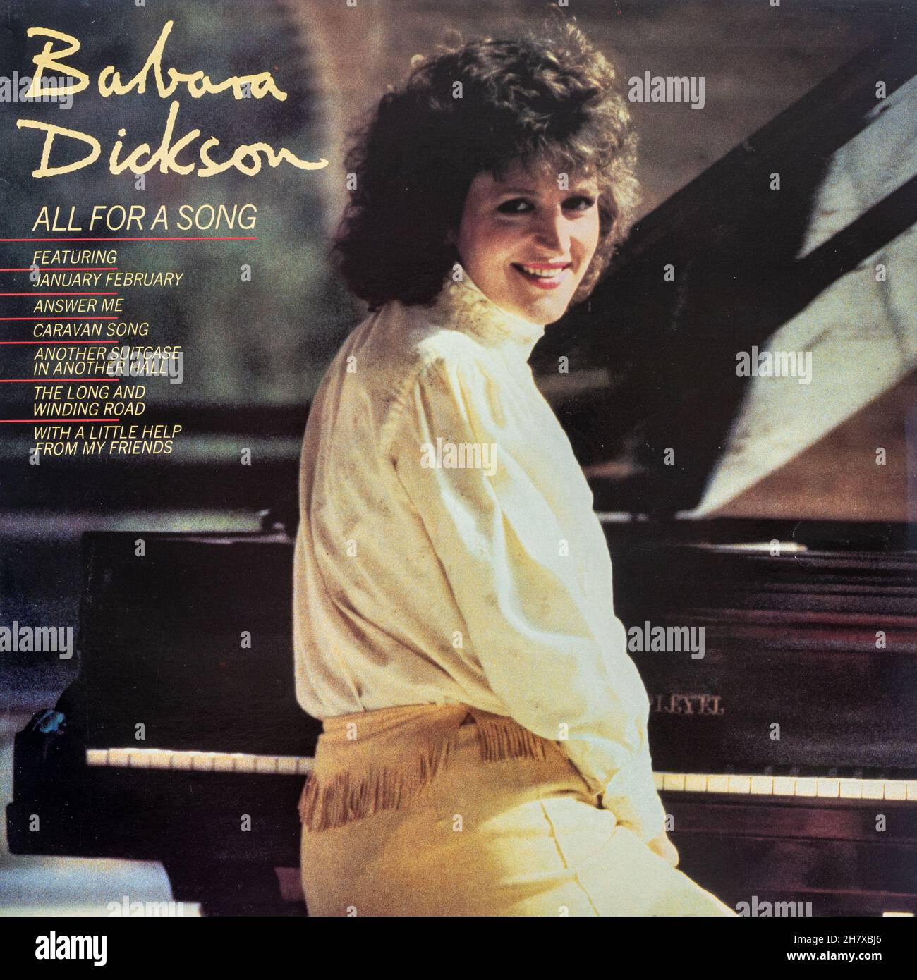 Barbara Dickson All for A Song, 1982 Vinyl-LP-Plattencover, schottische Sängerin Stockfoto