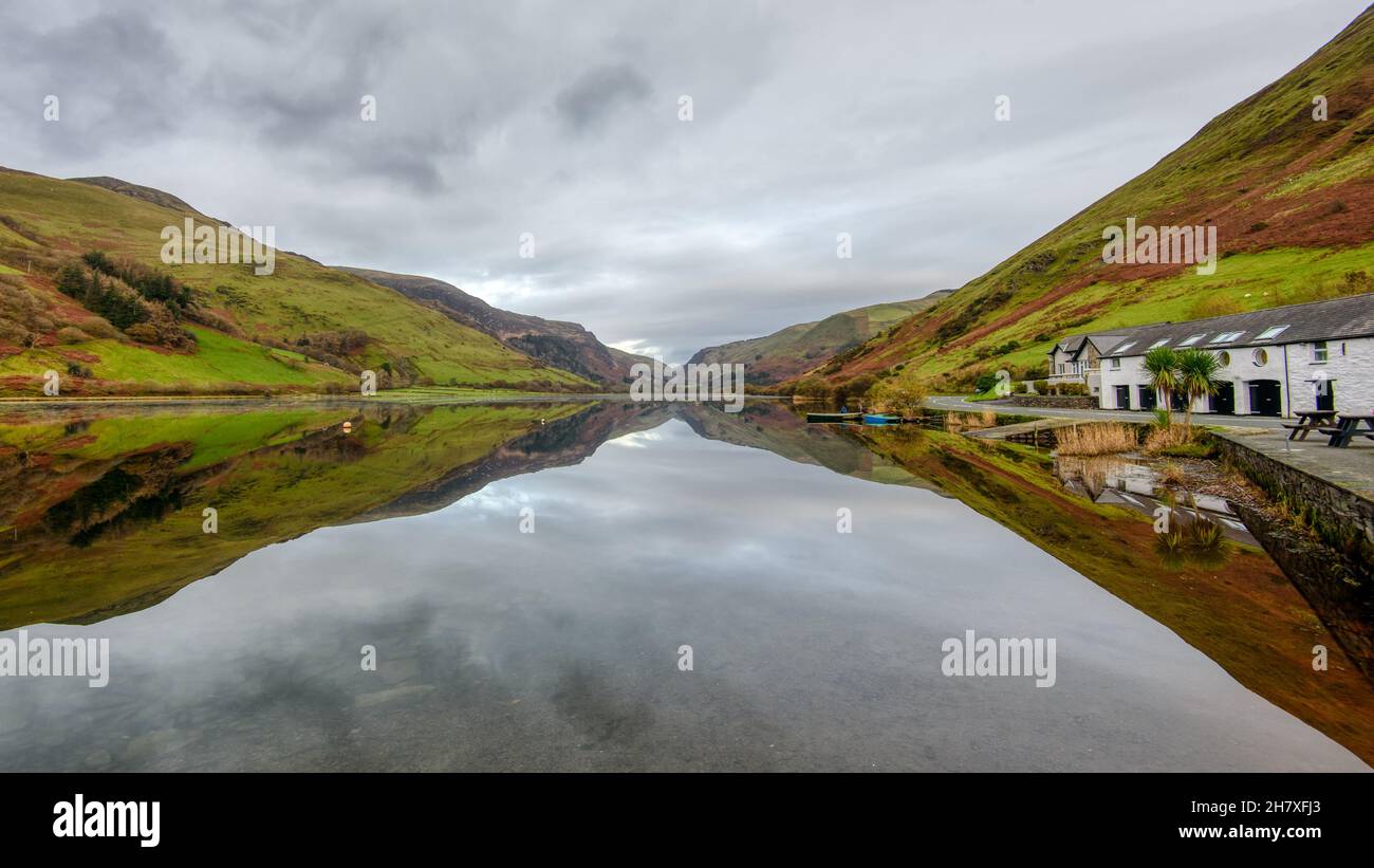 Tal-y-llyn See am Fuße des Cadair Idris Stockfoto