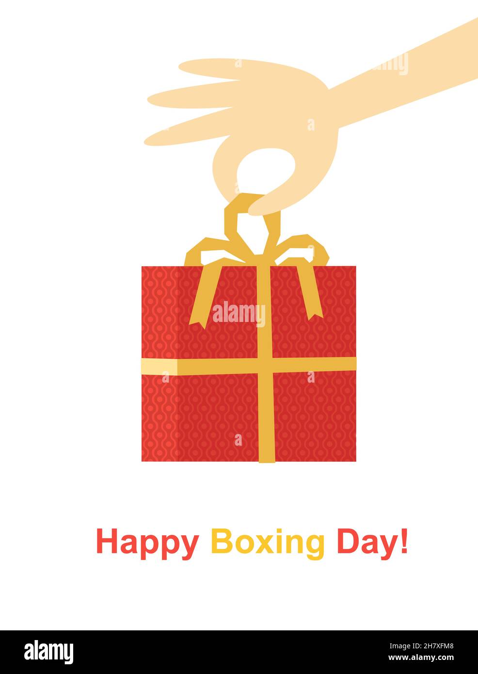 Weihnachtsfeiertag Geschenkbox für Presen Stock Vektor