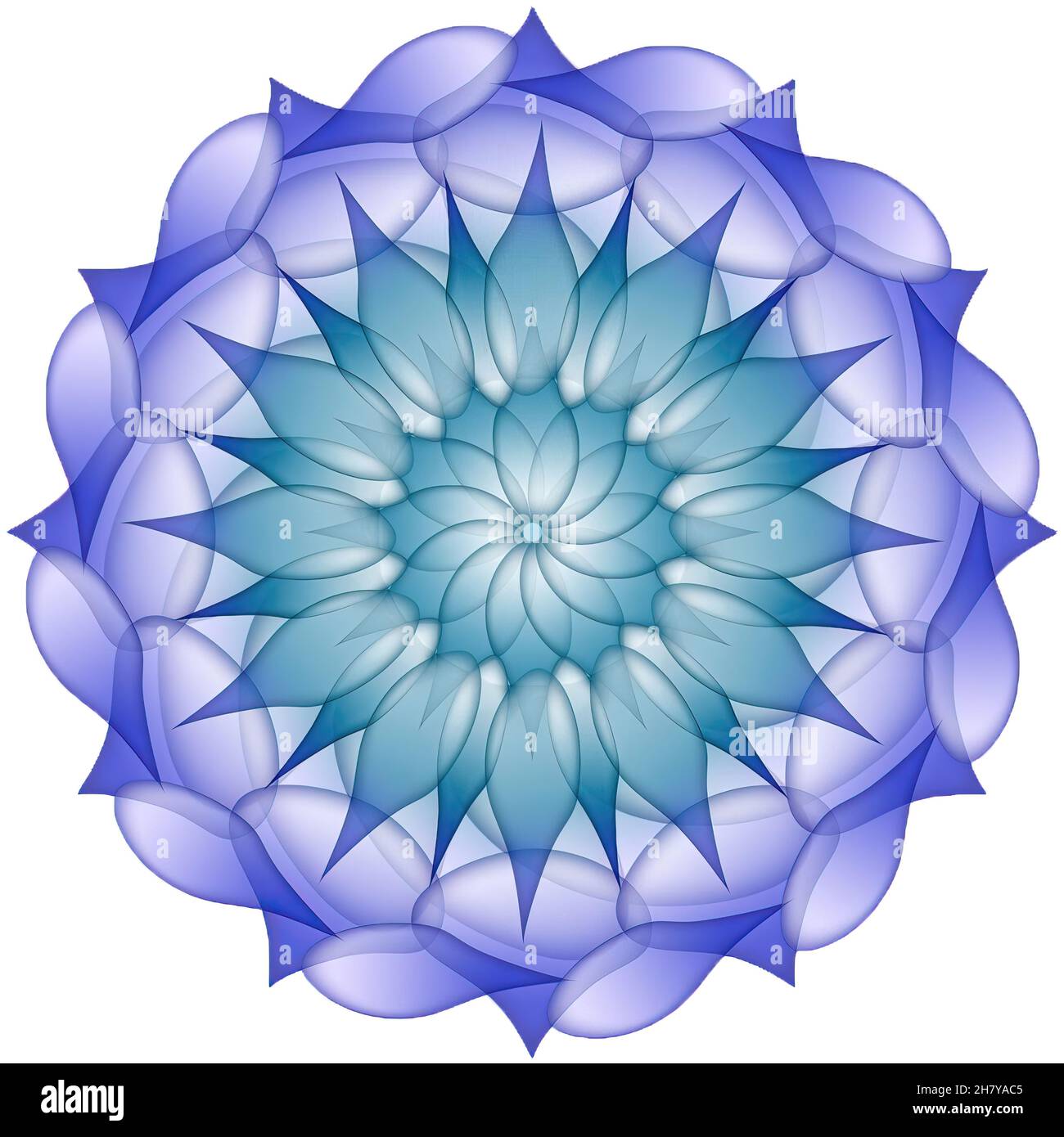 Mehrfarbige Mandala abstrakte Illustration hochauflösenden Hintergrund Stockfoto