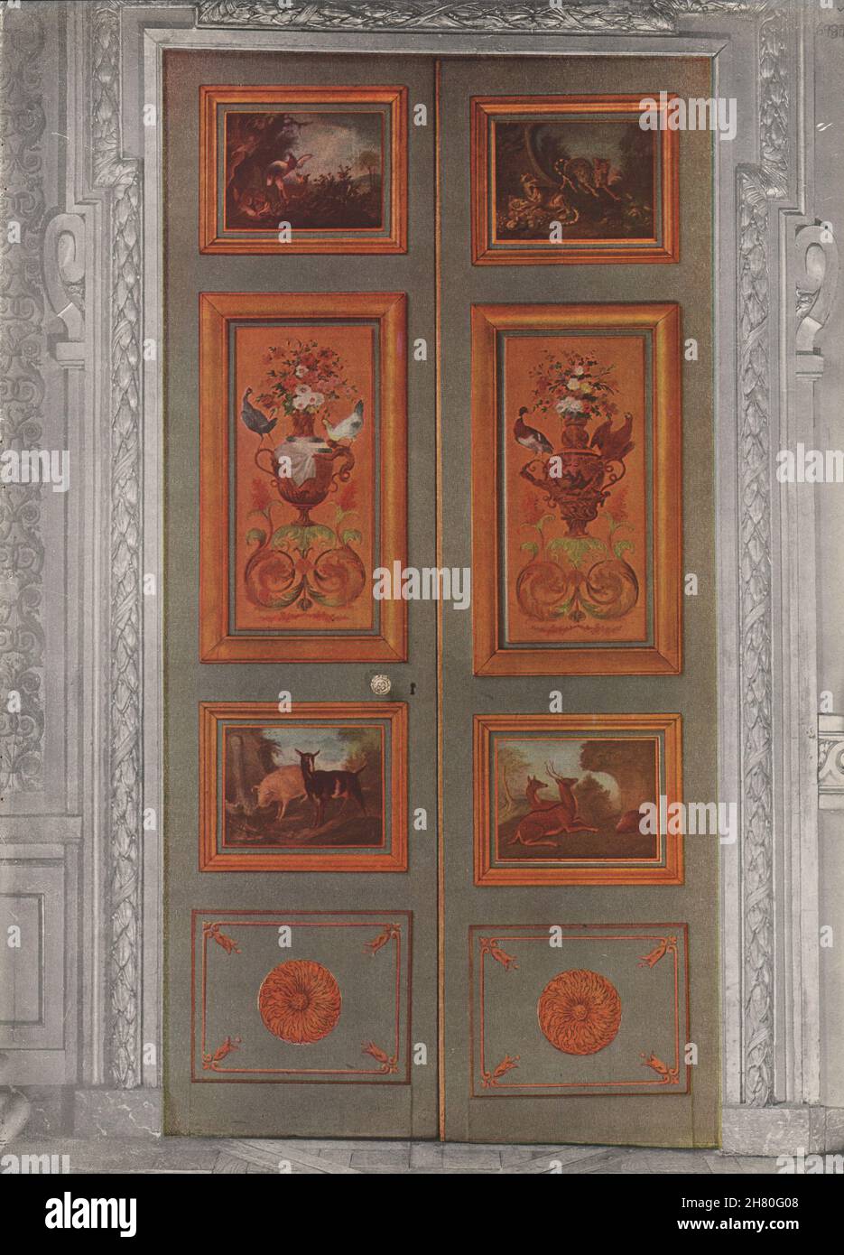 PARIS. L'Hôtel des Ambassadeurs de Hollande. Grand Salon II Van Boucle 1947 Stockfoto