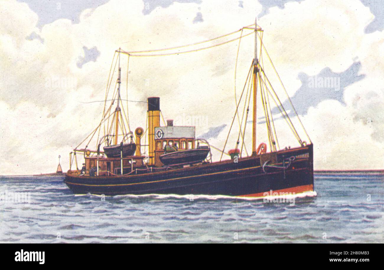 VERSAND. S. S. Salpa. Forschungsschiff Marine Biological Assn. Steam Drifter 1936 Stockfoto