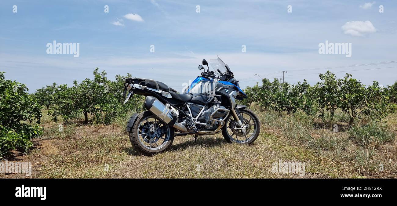 BMW GS 1250 im Einsatz Stockfoto