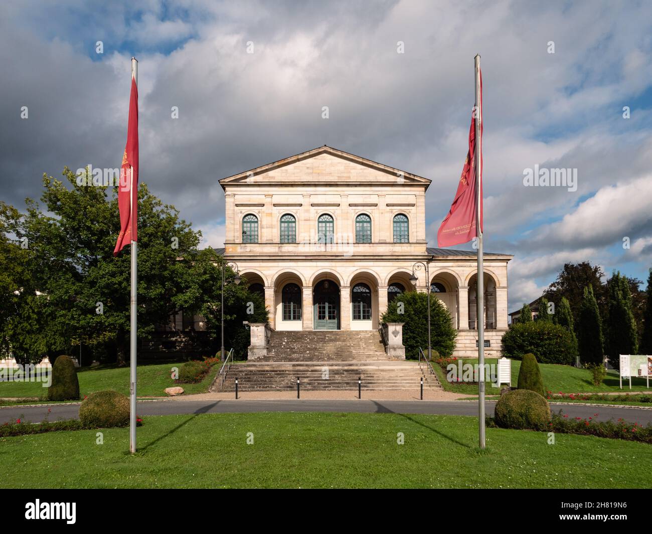 Bad Brückenau, Bayern, Deutschland - September 16 2021: Bayerisches Staatsbad oder Bayerisches Staatsbad Bad Brückenau Stockfoto