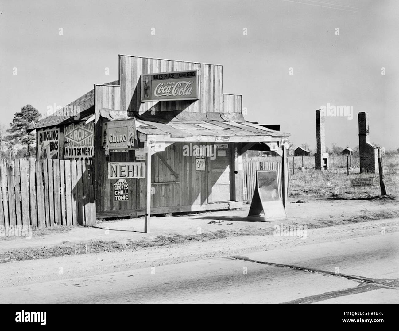 Vintage Walker Evans Foto - Coca-Cola Shack Stockfoto