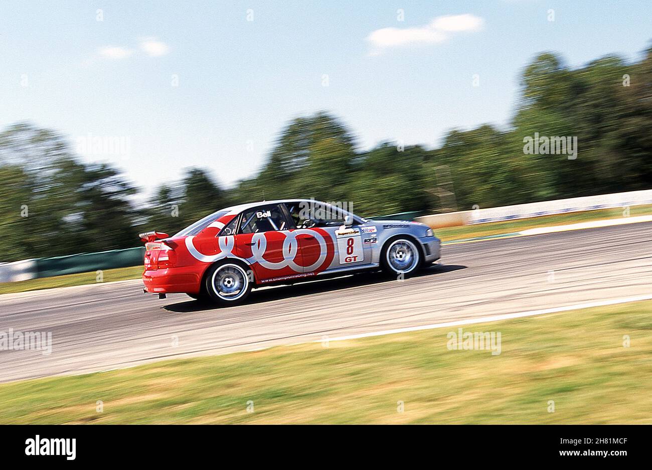 Derek Bell bei den Audi A4 beim Speedvision World GT Challenge Race Road Atlanta Georgia USA 9/2000 Stockfoto