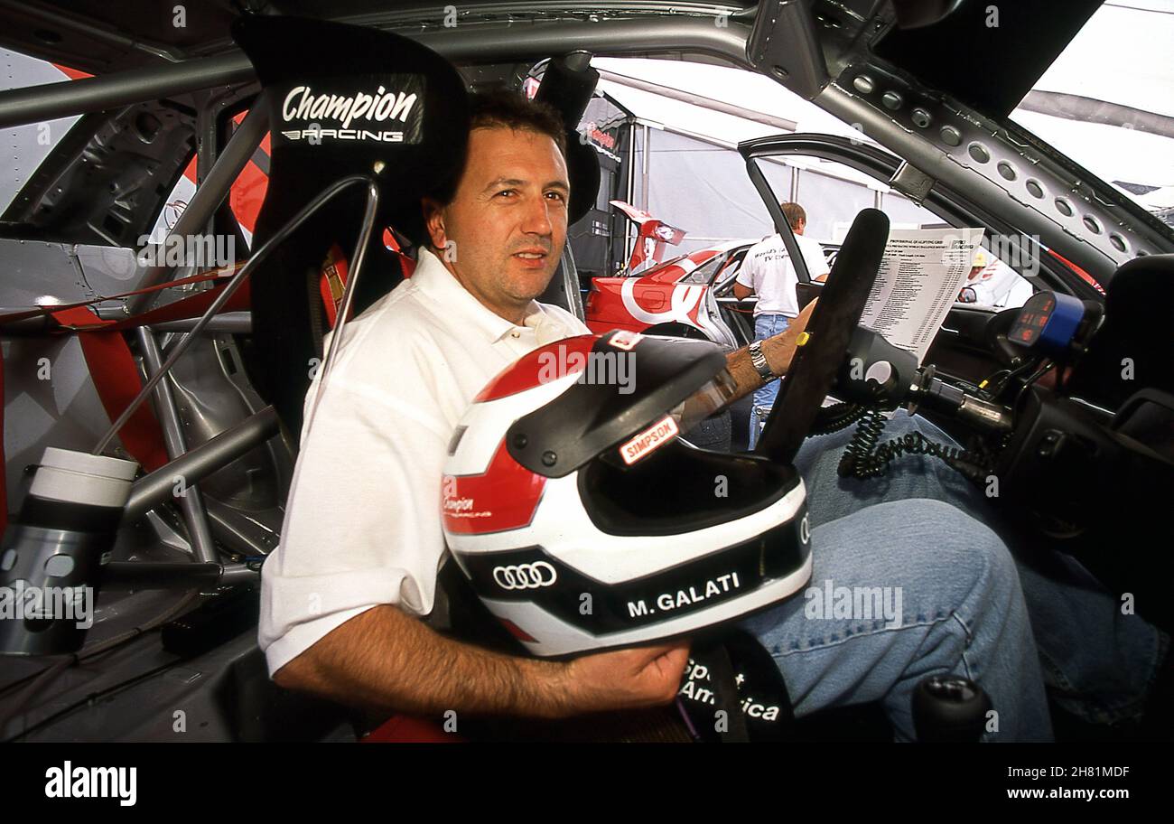 Michael Galati Audi A4 beim Speedvision World GT Challenge Race Road Atlanta Georgia USA 9/2000 Stockfoto