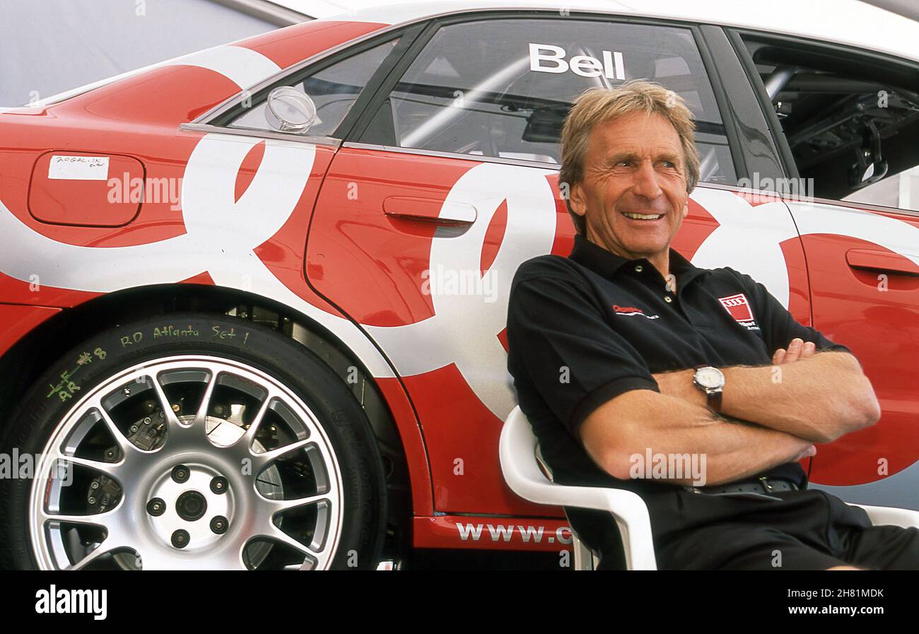 Derek Bell bei den Audi A4 beim Speedvision World GT Challenge Race Road Atlanta Georgia USA 9/2000 Stockfoto