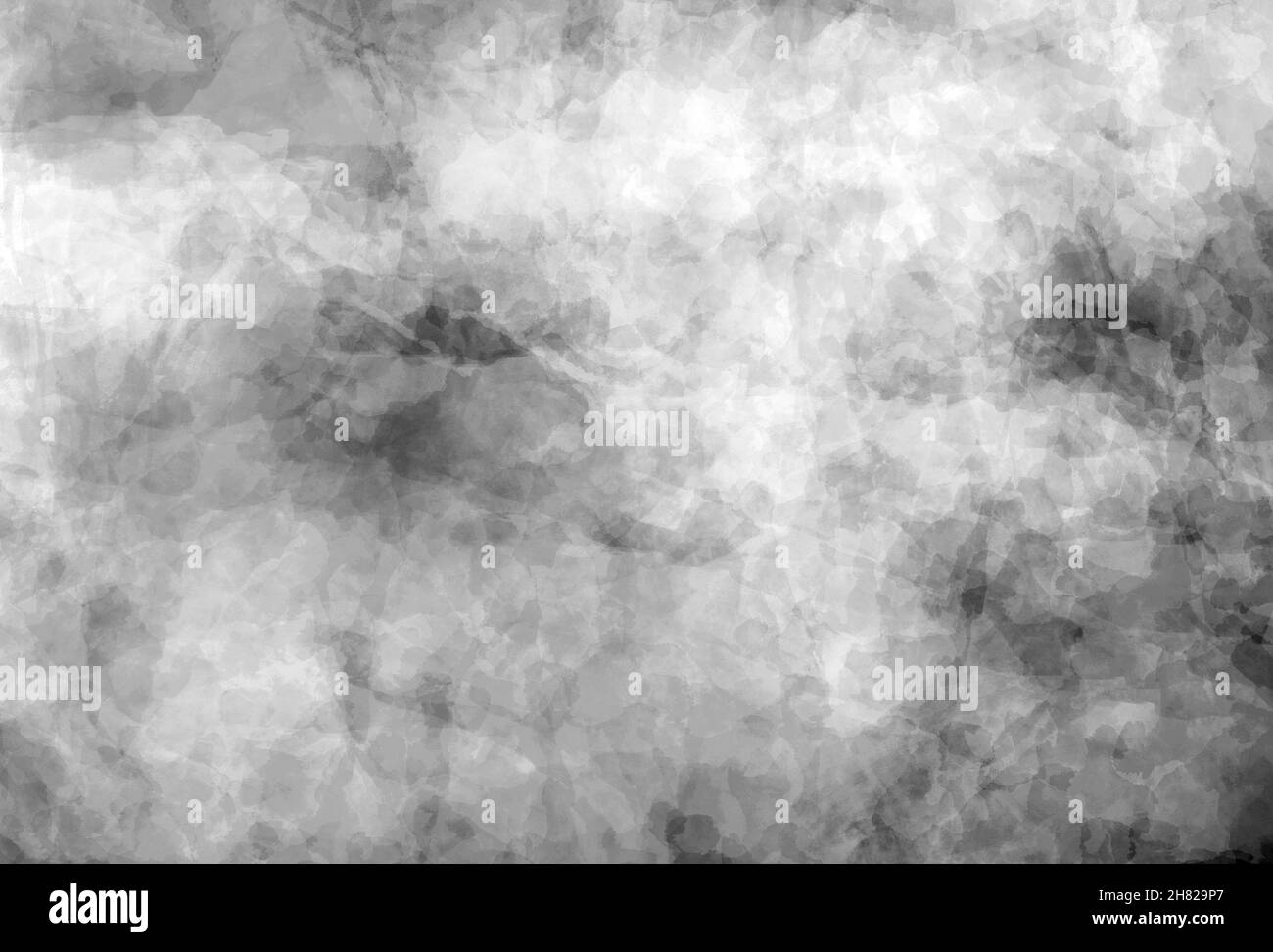 Rauer grungiger Overlay-Hintergrund in monochromen Tönen dynamische Pinselstriche auf Papier Moderne Einrichtung Stockfoto
