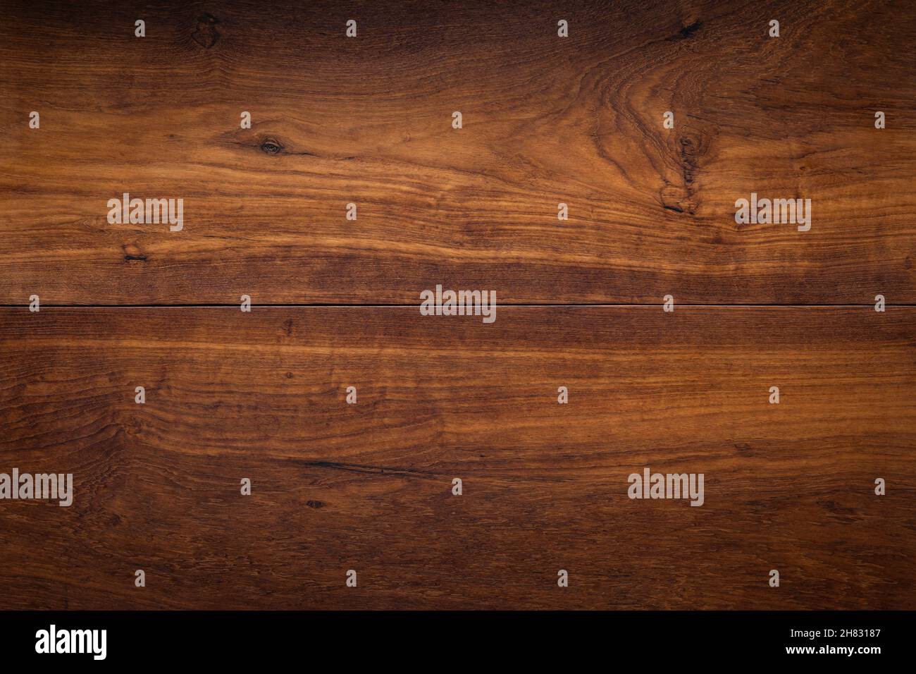 Teakholz Plank Desktop Hintergrund. Teak Holzbrett Textur. Stockfoto