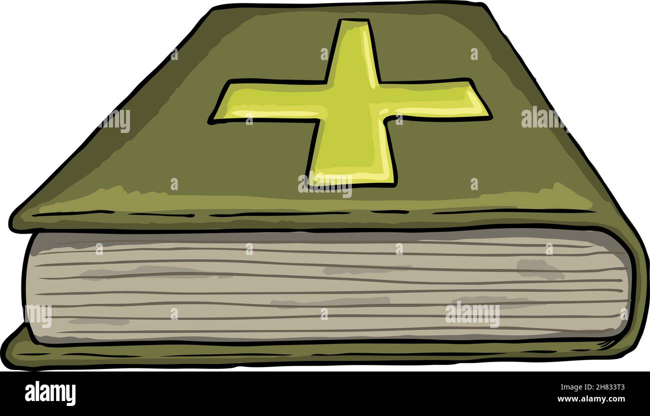 Gemalte heilige bibel, Vektorgrafik Stock Vektor