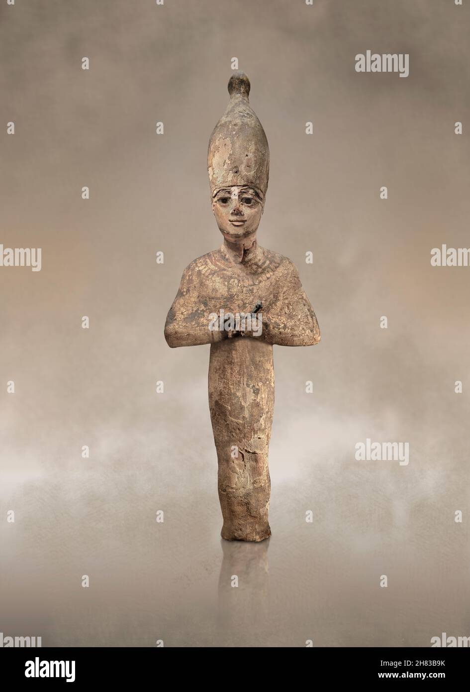 Altägyptische Statue von Osiris, Kunsthistorisches Muesum Vienna Inv. AS 5429 Stockfoto