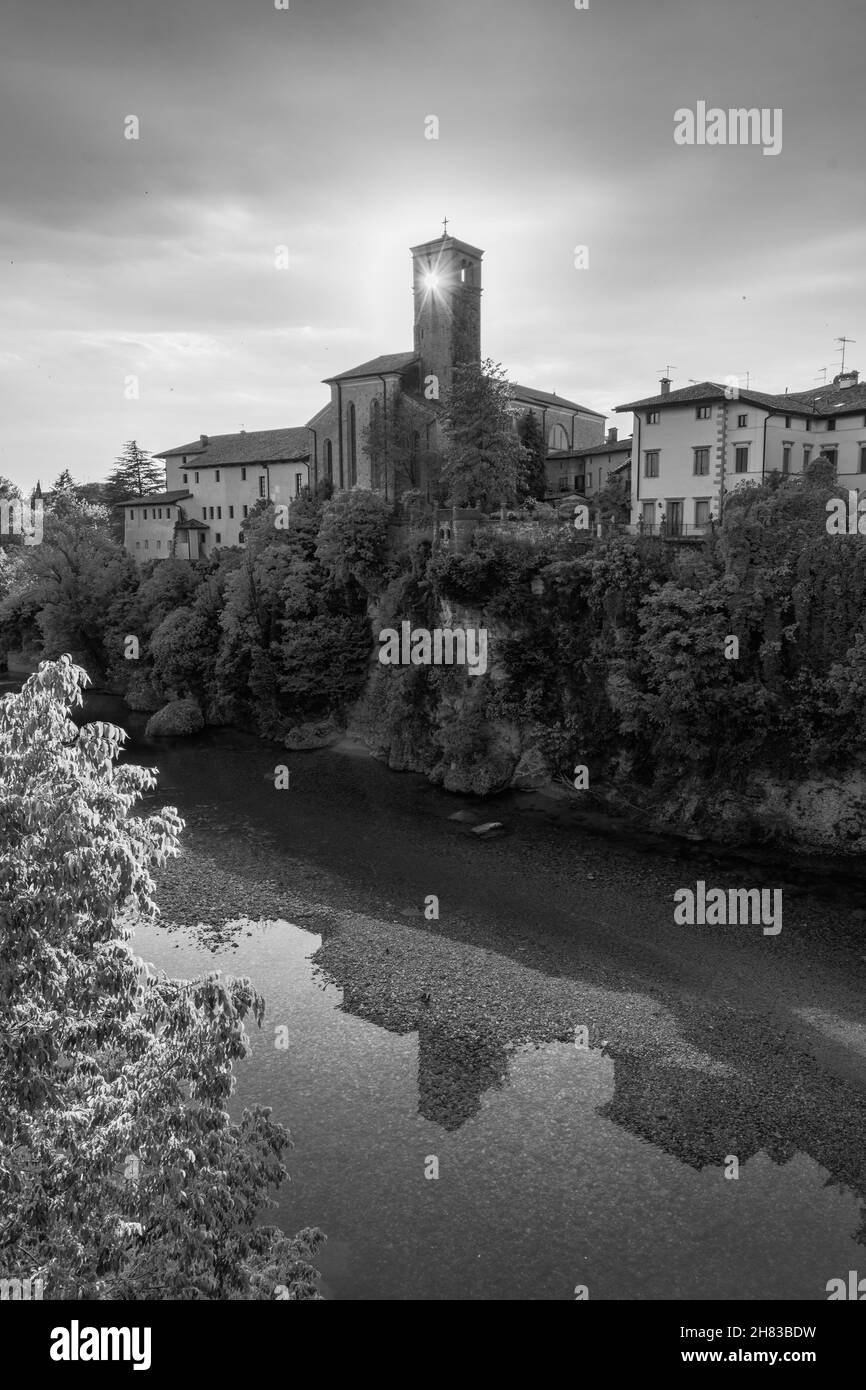 Altes langobardisches historisches Zentrum von Cividale del Friuli Stockfoto