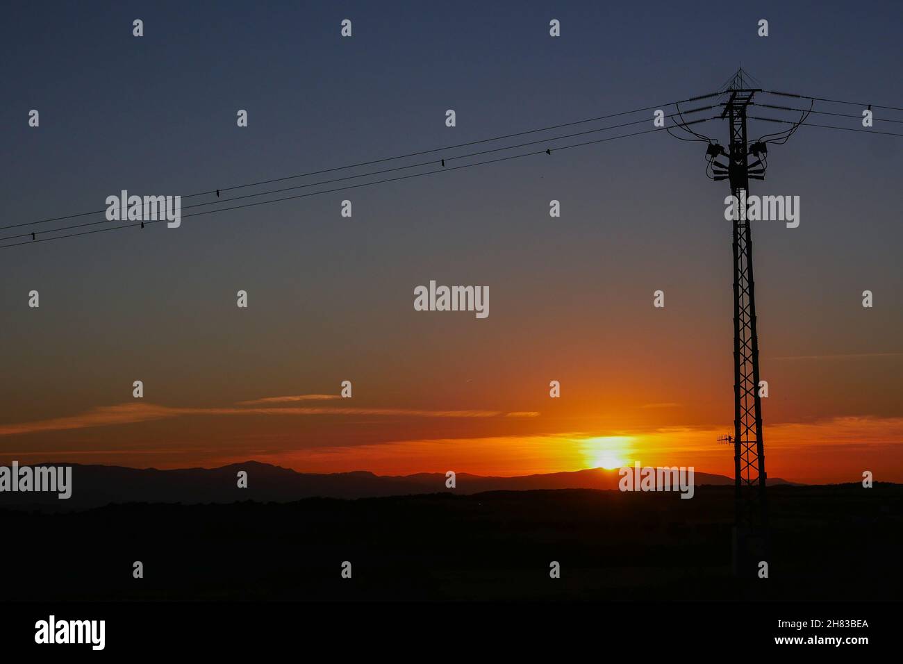 Espagne, Navarra, Arguedas, désert des Bardenas Reales, Parc naturel classé Réserve de Biosphère par l'UNESCO, Castil de tierra, la cheminée de Stockfoto