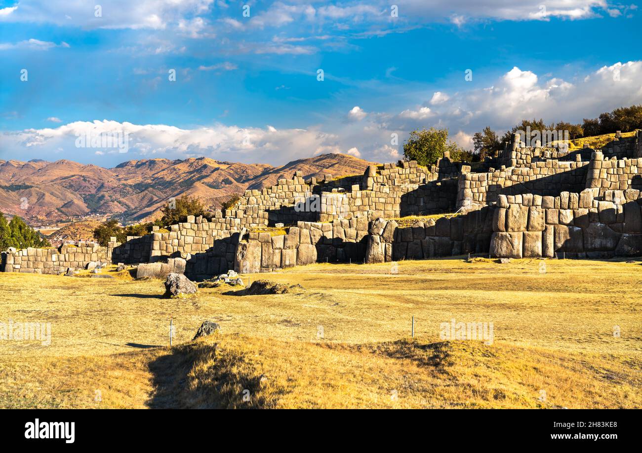 Sacsayhuaman Zitadelle in Cusco, Peru Stockfoto