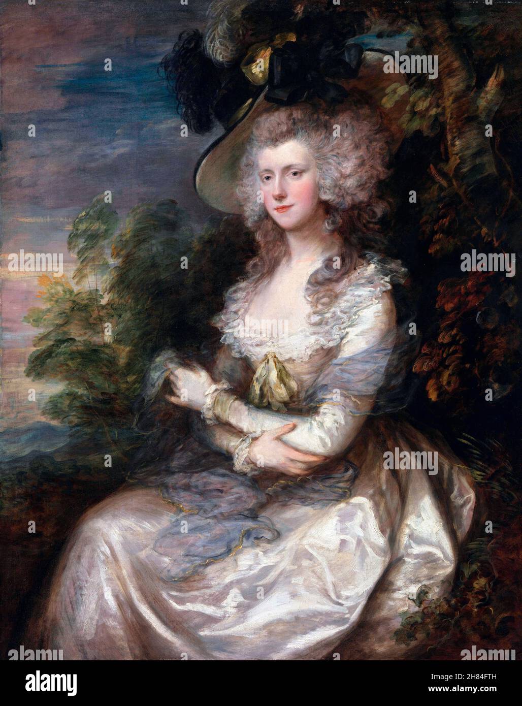 Mrs Thomas Hibbert von Thomas Gainsborough (1727-1788), Öl auf Leinwand, 1786 Stockfoto