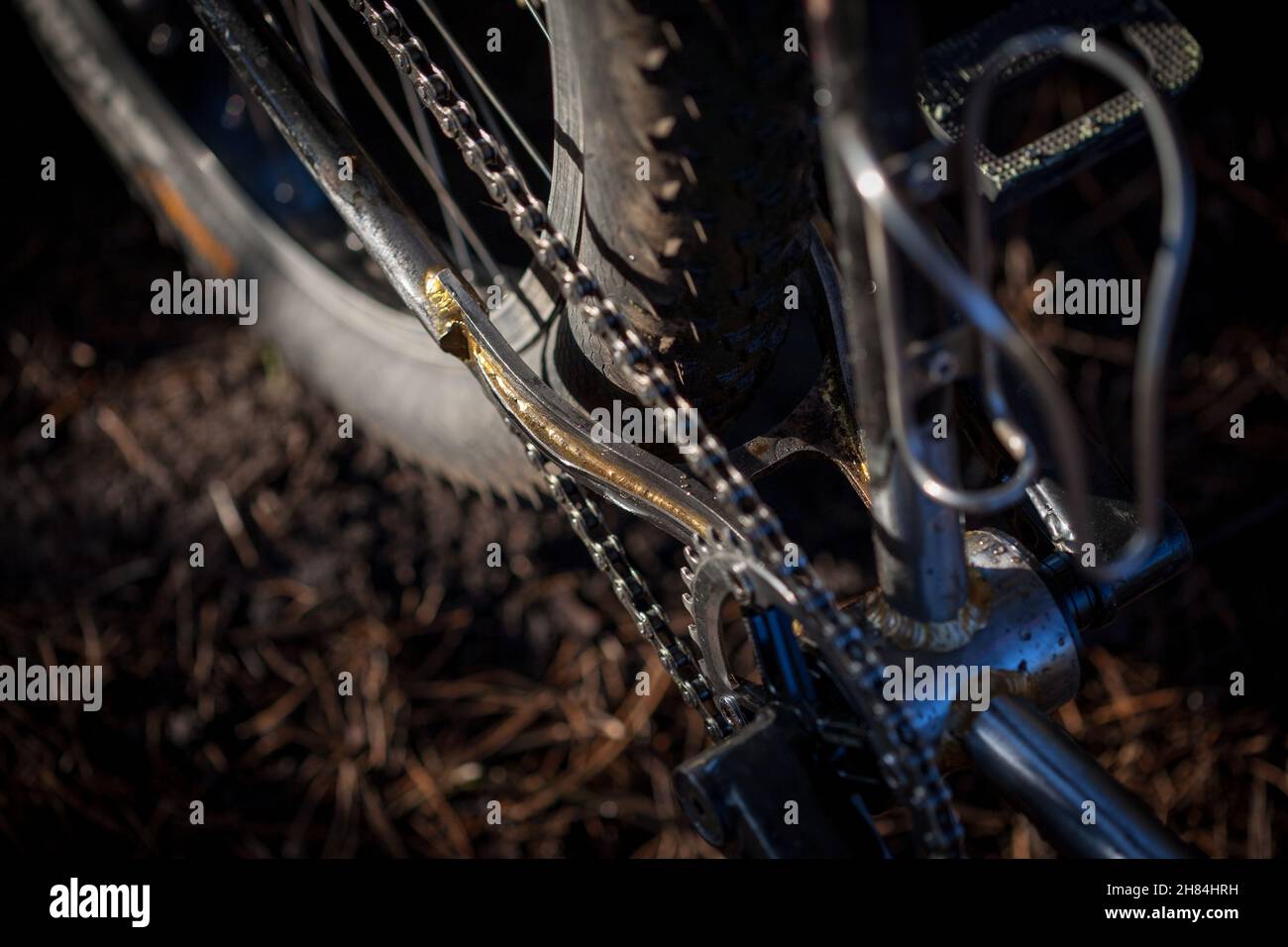Custom Schwinn klunker Mountainbike modifiziert durch die Vandal Metalworks Stockfoto