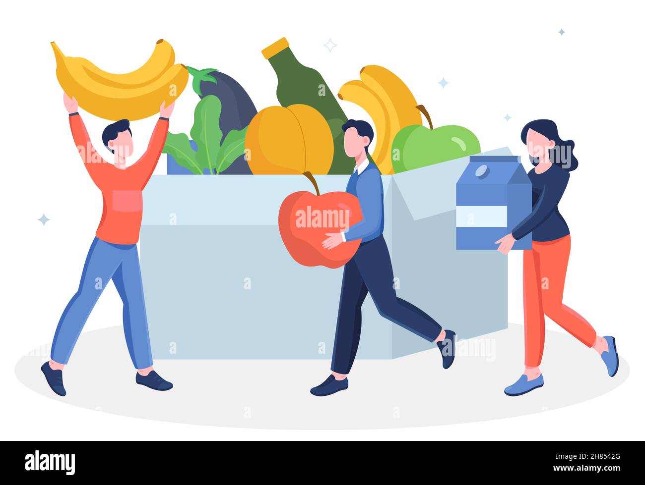 Konzept der Spende Stock Vektor