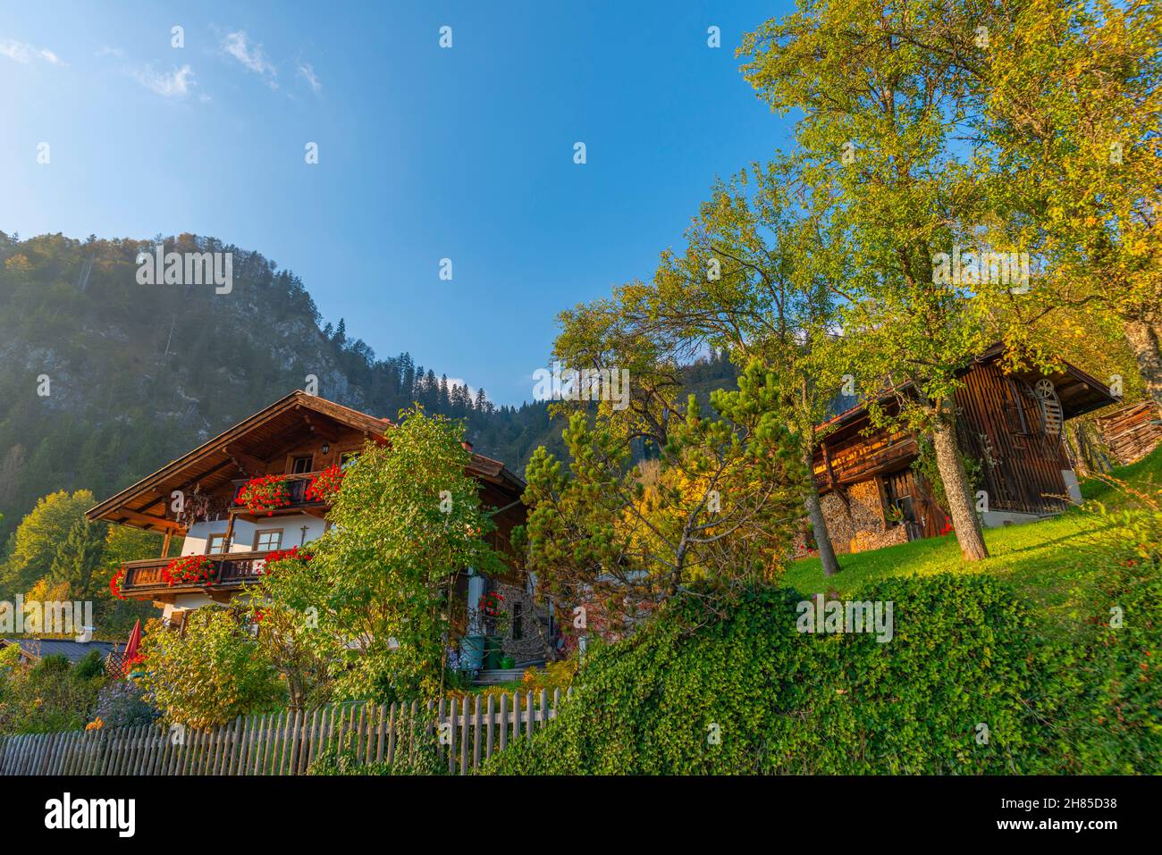 REIT im Winkl, Chiemgau, Oberbayern, Bayrischen Alpen, Süddeutschland, Europa Stockfoto