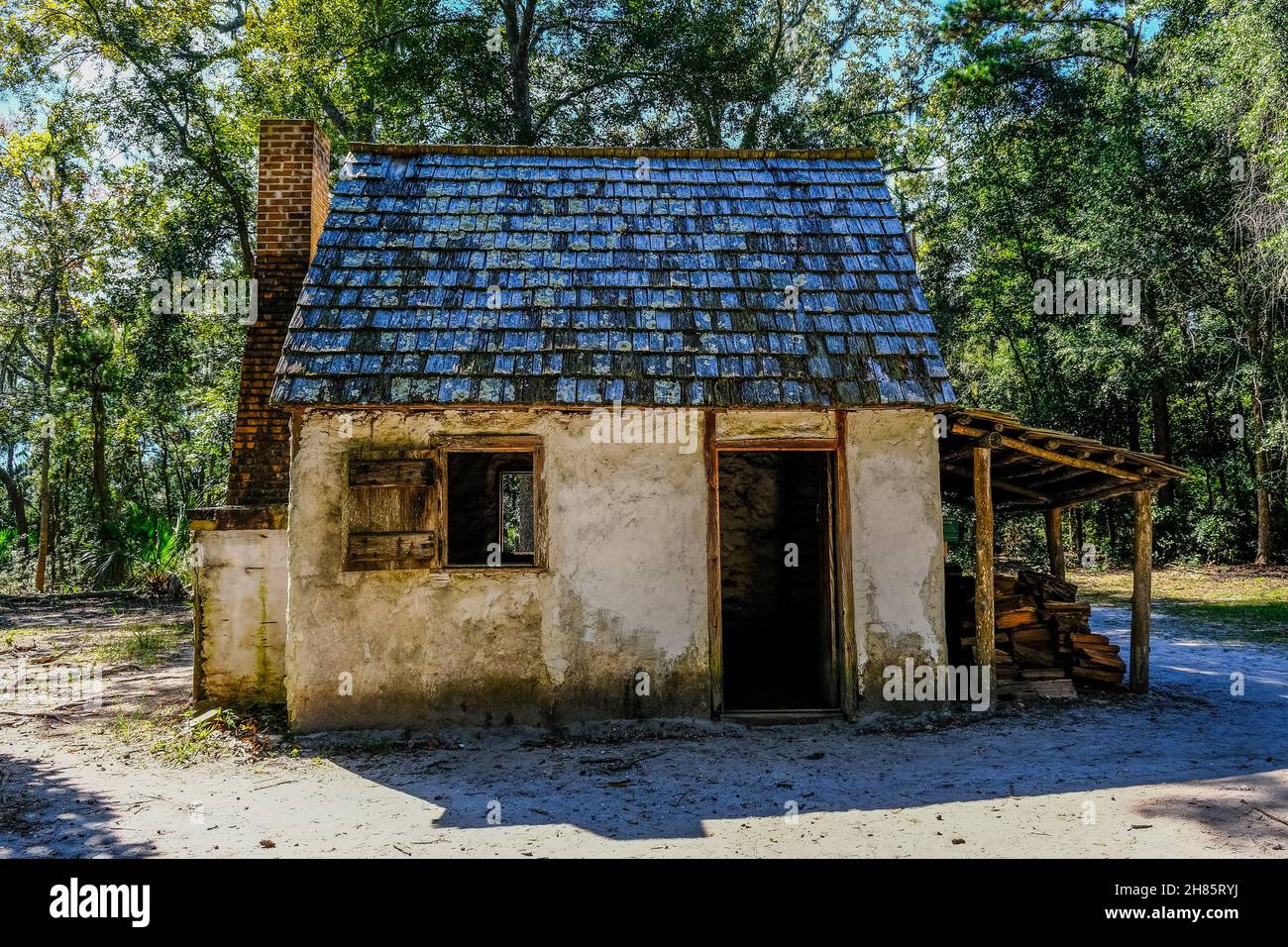 Schmied Shack auf Old Southern Plantation Stockfoto